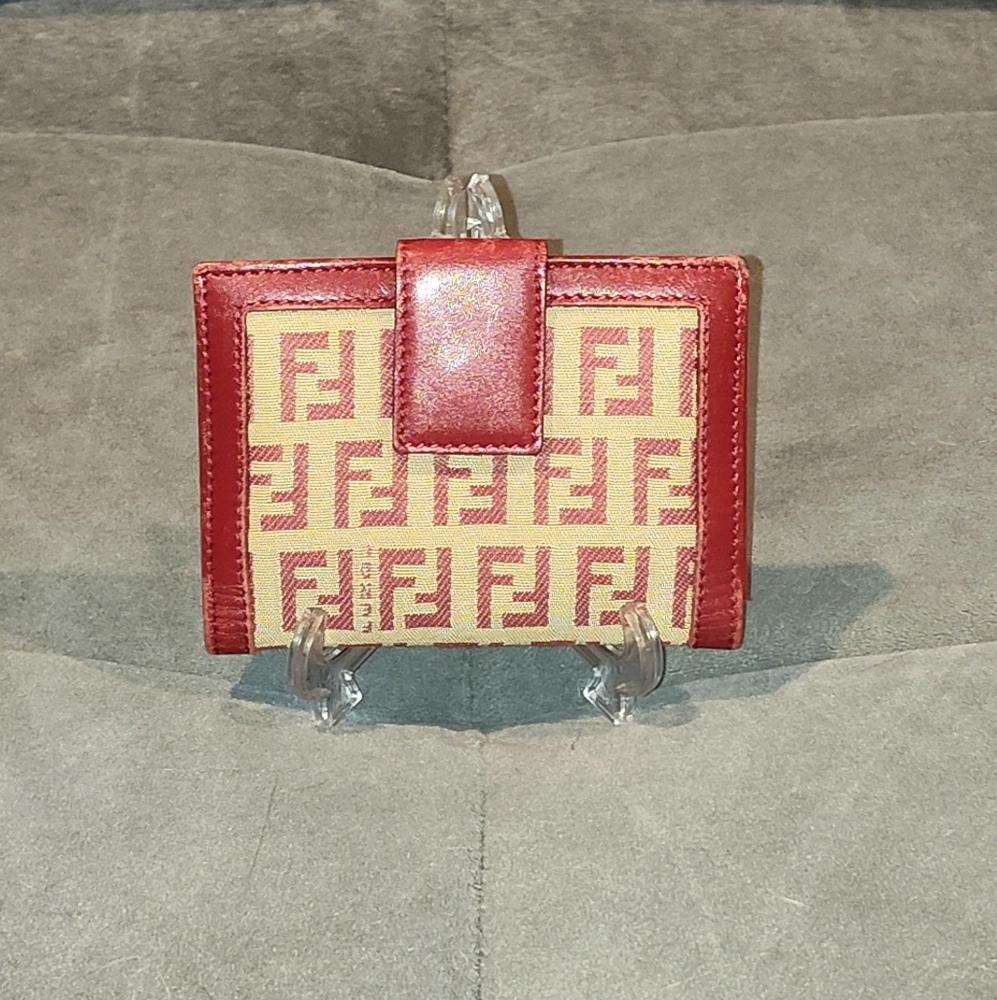 EUC FENDI ZUCCA COMPACT WALLET
